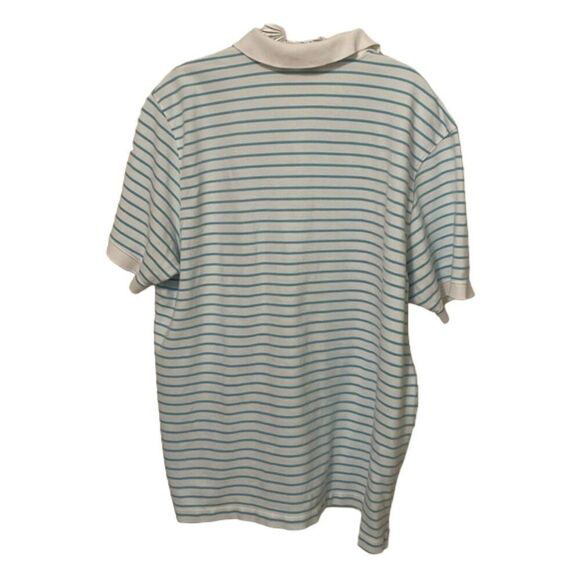 Vineyard Vines Blue Stripe Polo Shirt Mens Size Extra Large Cotton Preppy - Picture 8 of 11